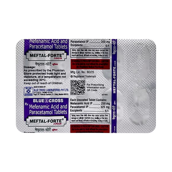 MEFTAL FORTE JUNIOR TABLET 10TAB