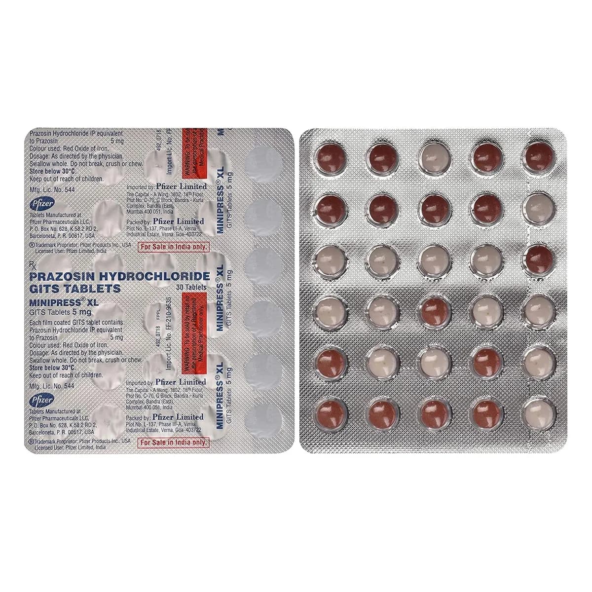 MINIPRESS XL 5MG TABLET 30TAB