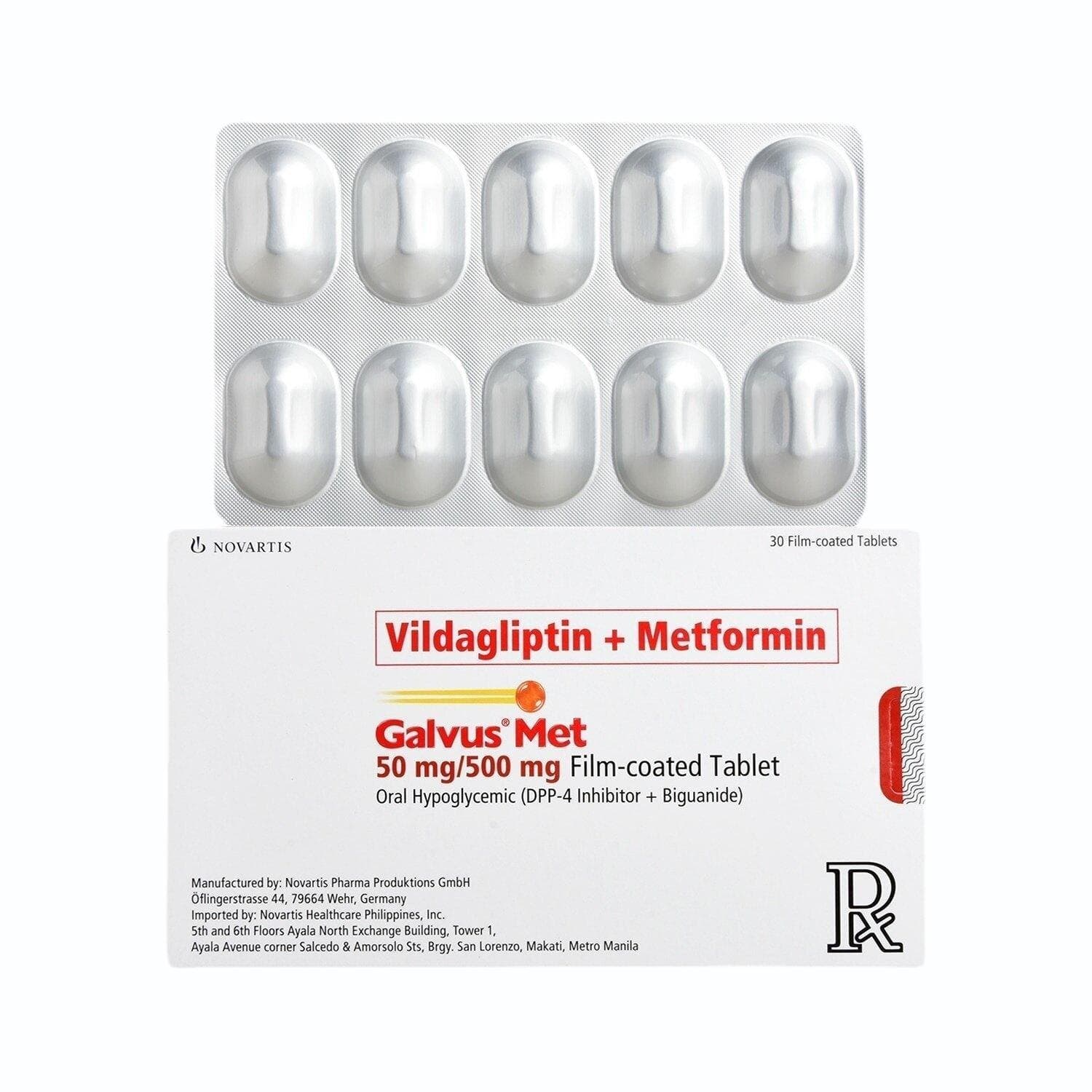 GALVUSMET 50/500MG TABLET 10TAB