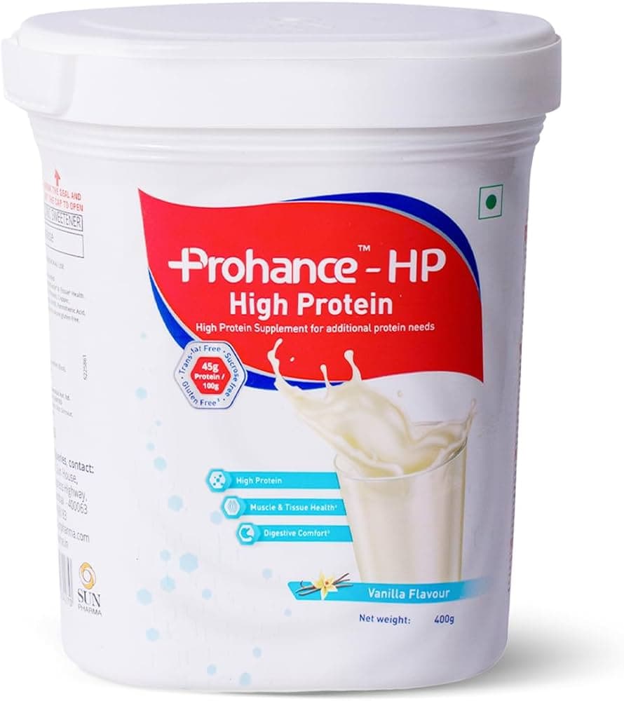 PROHANCE HP HIGH PROTEIN SUPPLEMENT FOR MUSCLES, TISSUE, DIGESTION VANILLA 400GM