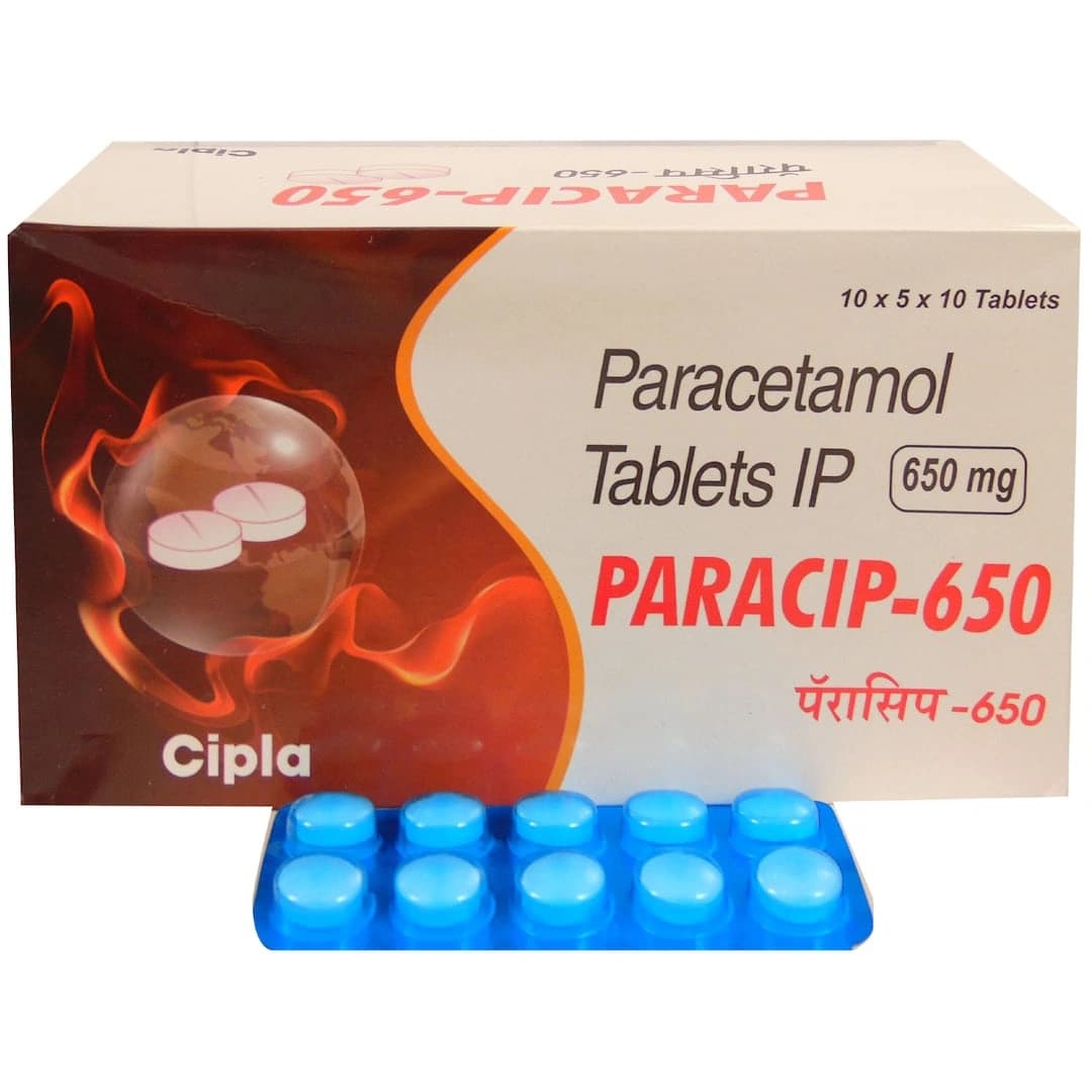 PARACIP 650MG TABLET 10TAB