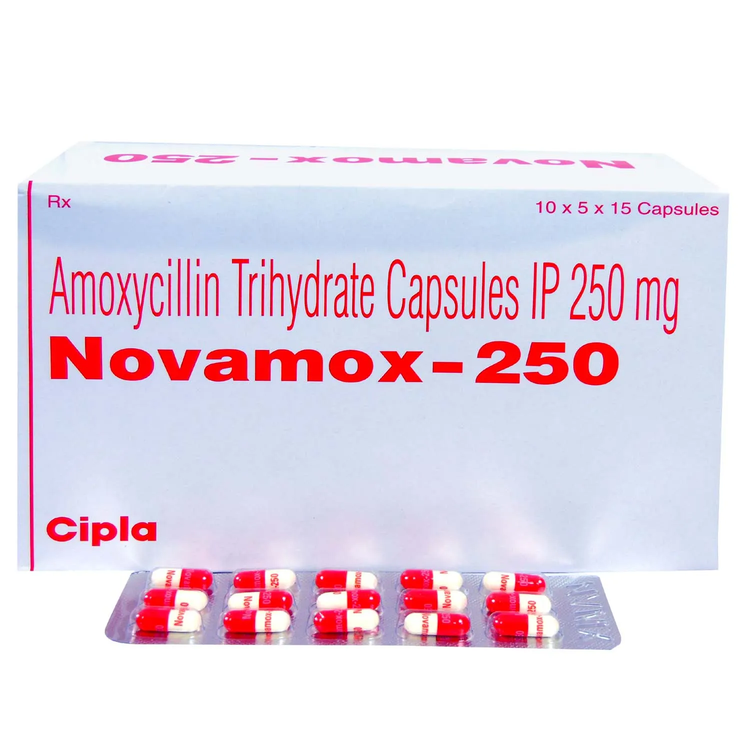 NOVAMOX 250MG CAPSULE 15CAP