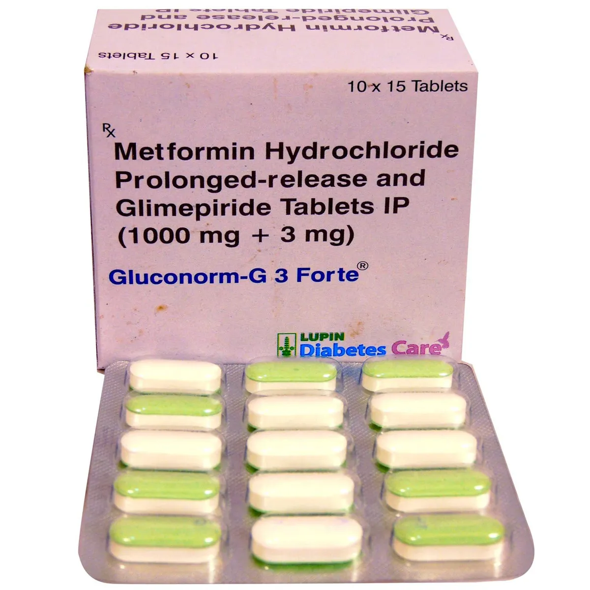 GLUCONORM G3 FORTE TABLET 15TAB