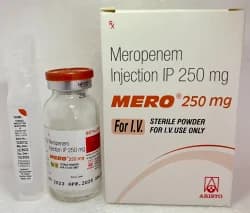 MERO 250MG INJECTION 1 VIAL