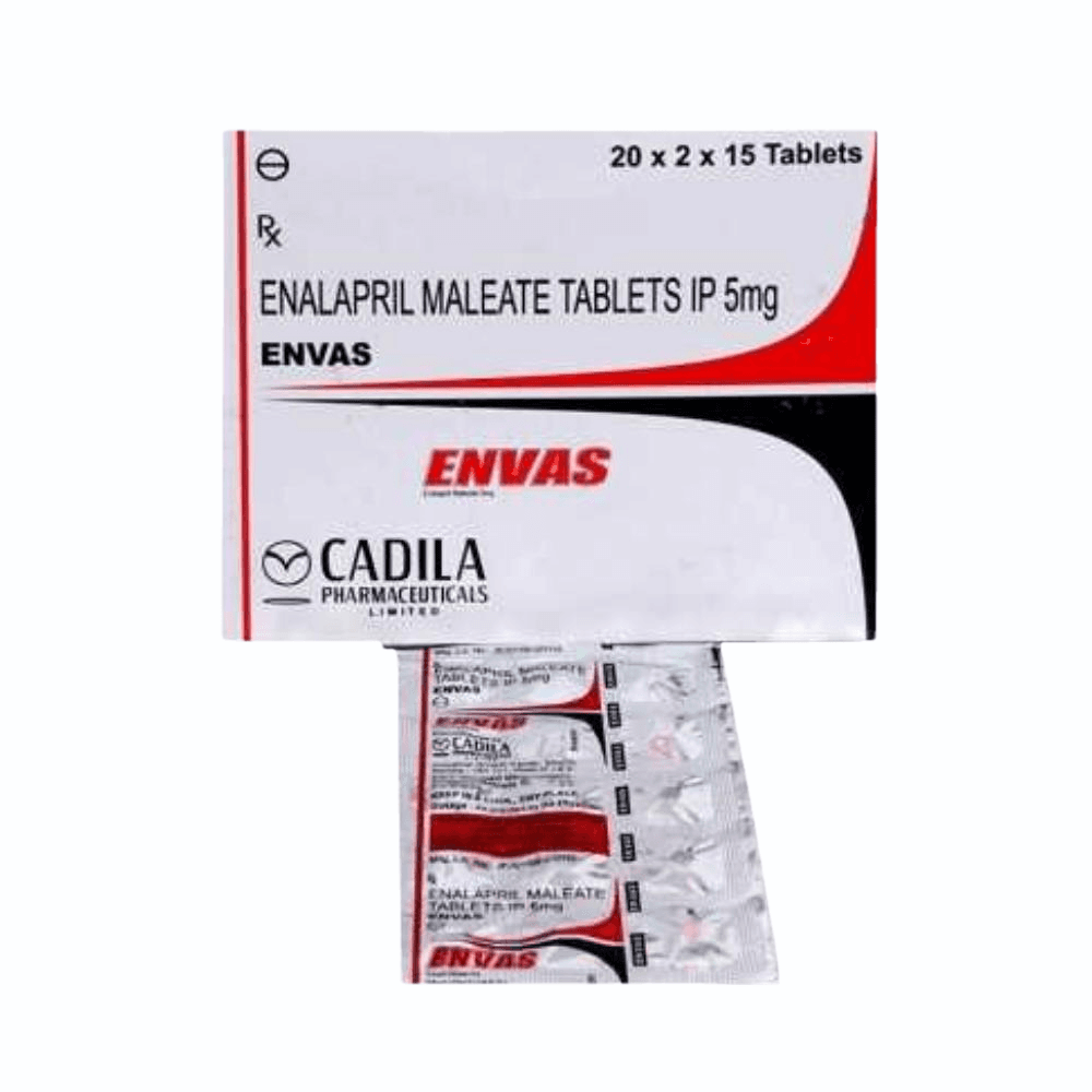 ENVAS 5MG TABLET 15TAB
