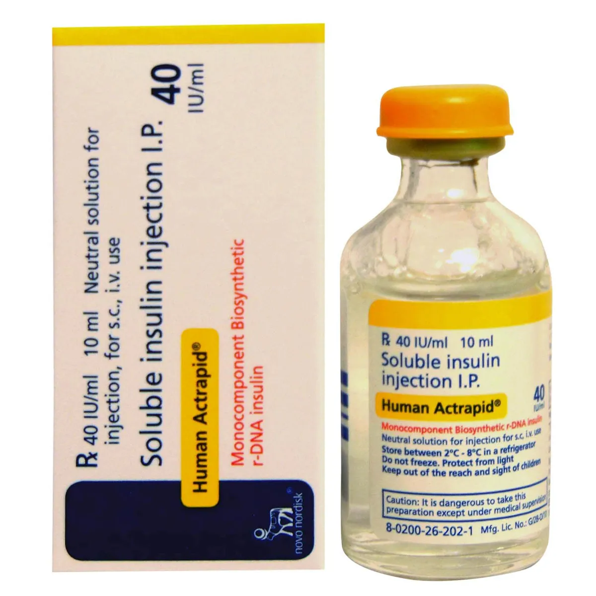 HUMAN ACTRAPID INJECTION 10ML