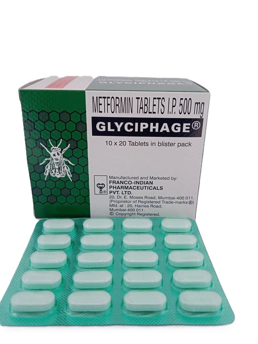 GLYCIPHAGE 500 TABLET 20TAB