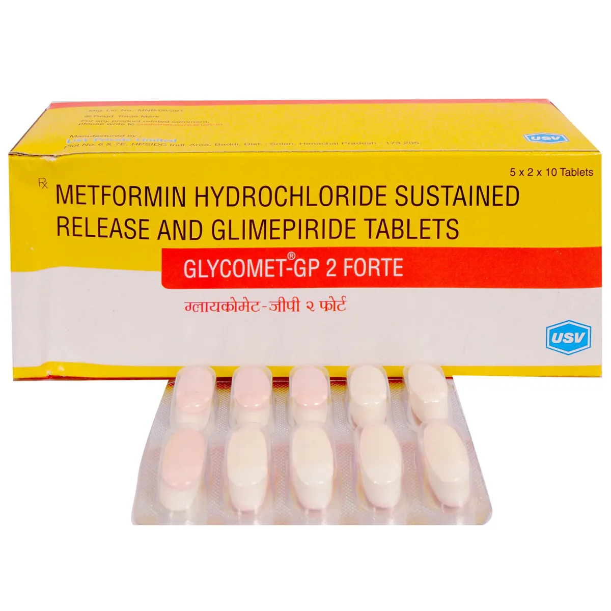 GLYCOMET GP 2MG FORTE TABLET 10TAB
