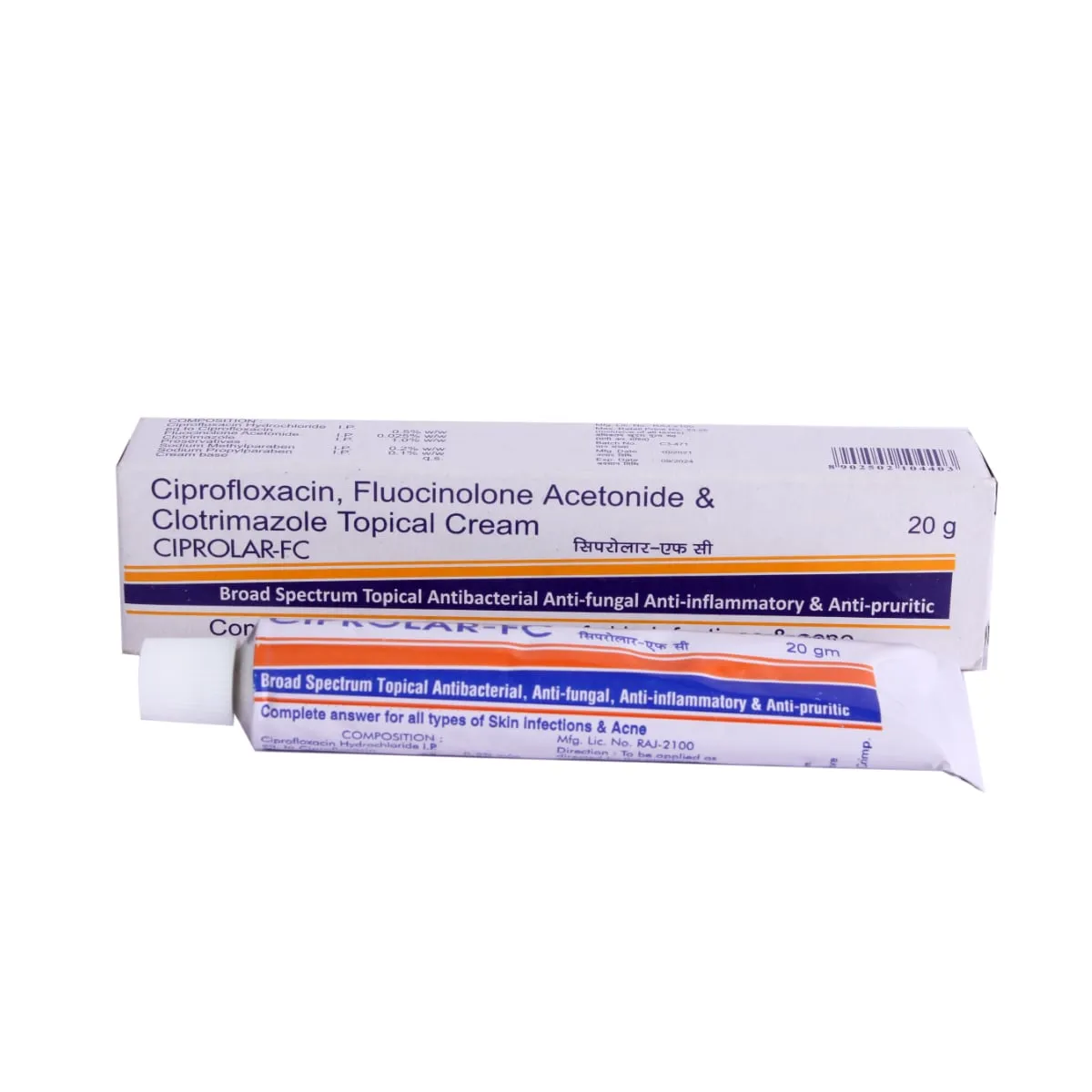 CIPROLAR FC CREAM 20GM