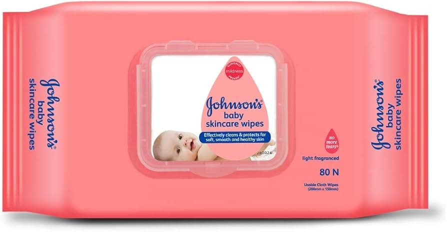 JOHNSON'S BABY WIPES 80PCS