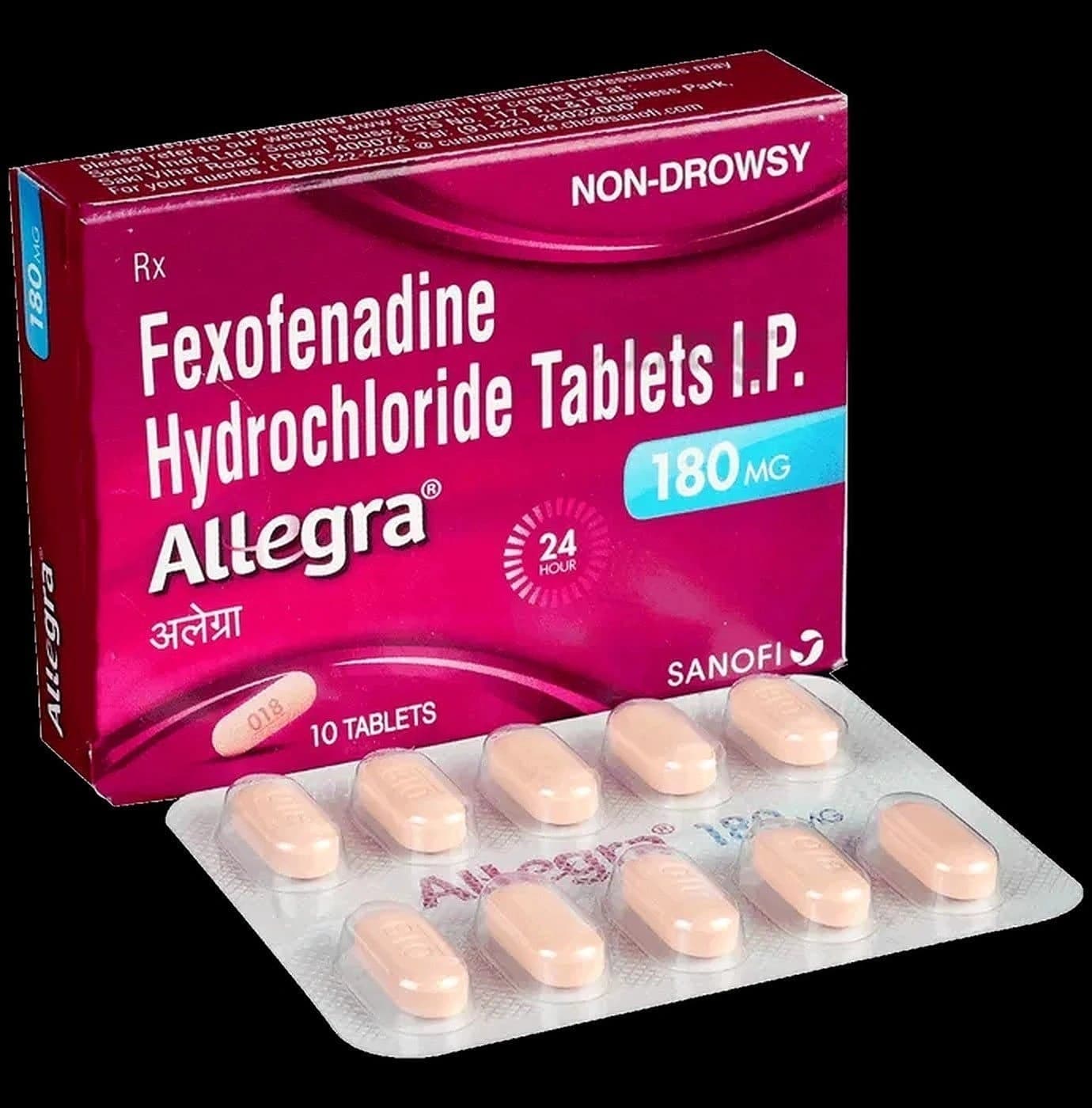 ALLEGRA 180 MG TABLET 10TAB