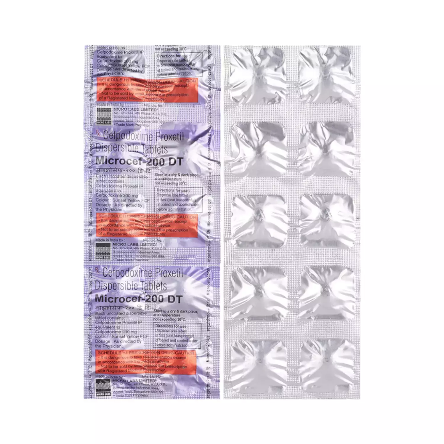 MICROCEF 200 DT TABLET 10TAB