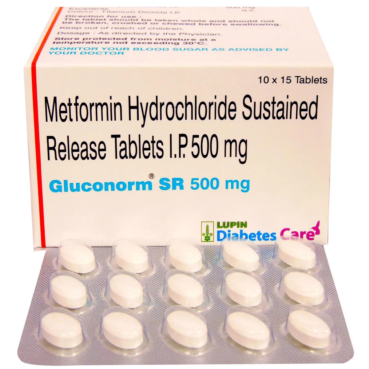 GLUCONORM SR 500MG TABLET 15TAB