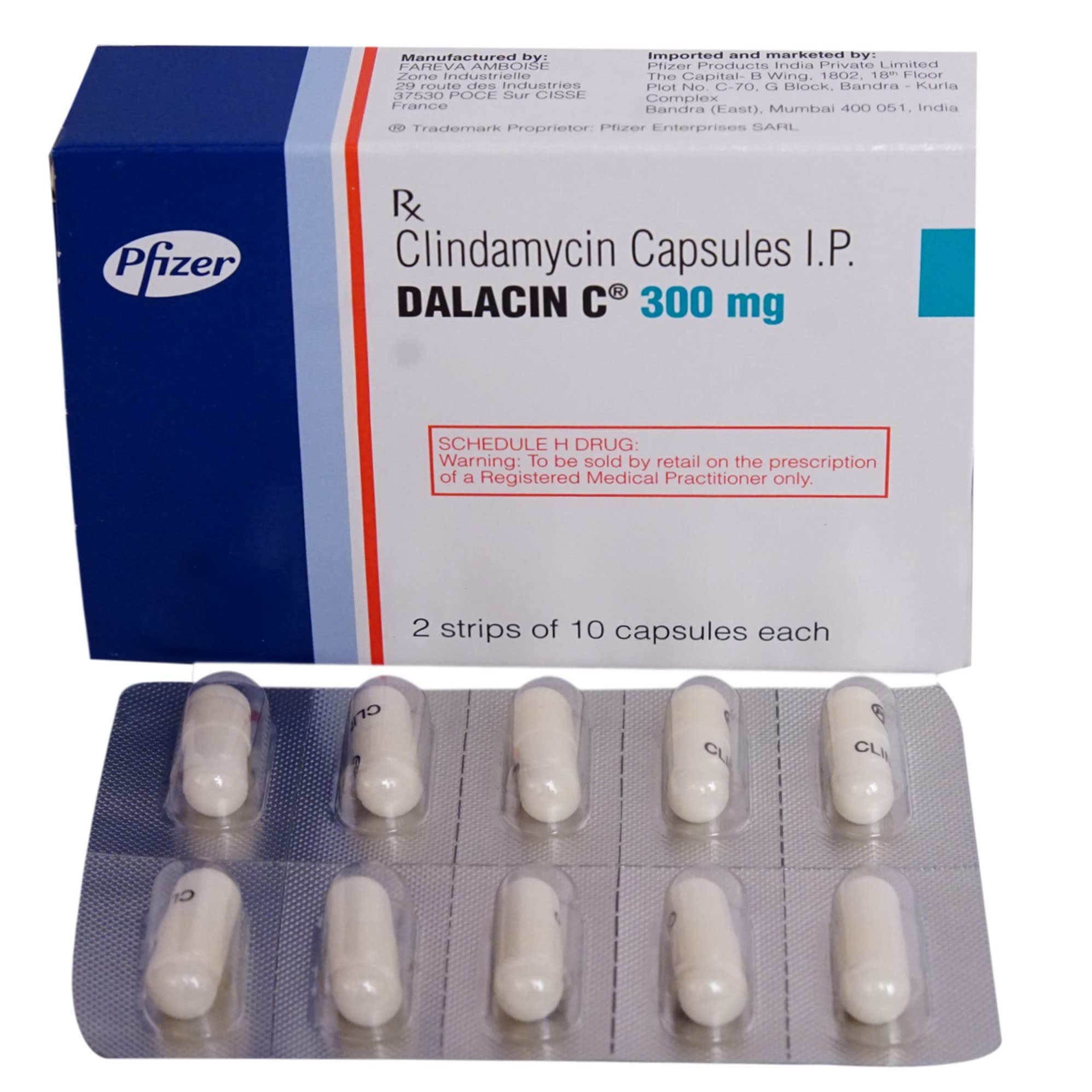 DALACIN C 300MG CAPSULE 10CAP