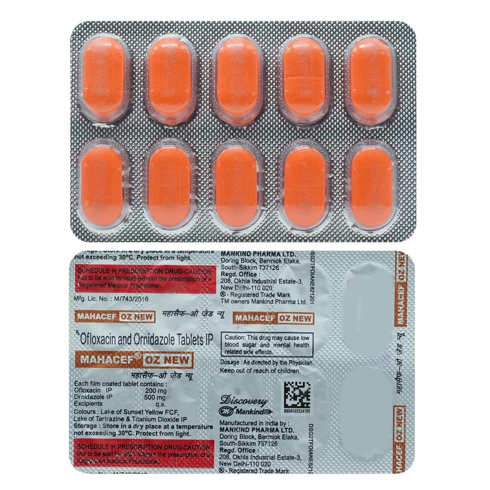 MAHACEF-OZ TABLET 10TAB