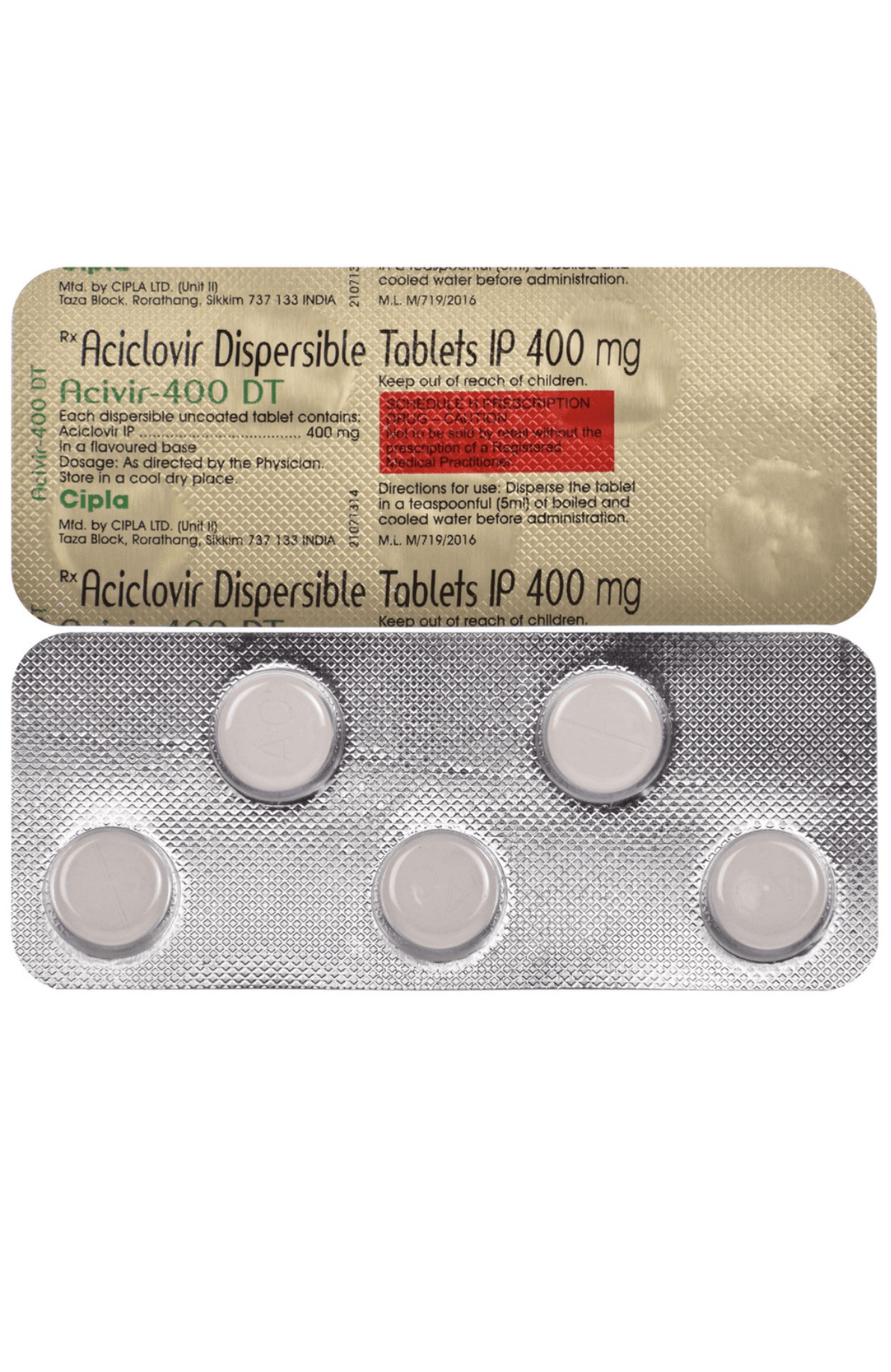 ACIVIR 400 DT TABLET