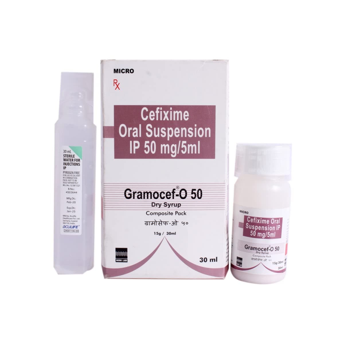 GRAMOCEF-O 50MG SYRUP 30ML