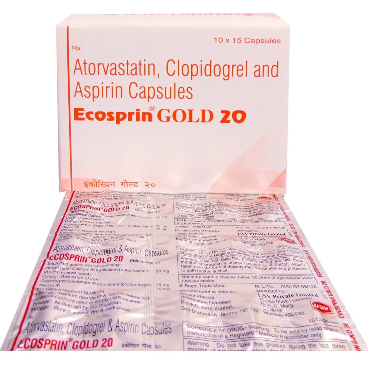 ECOSPRIN GOLD 20 CAPSULE 15CAP
