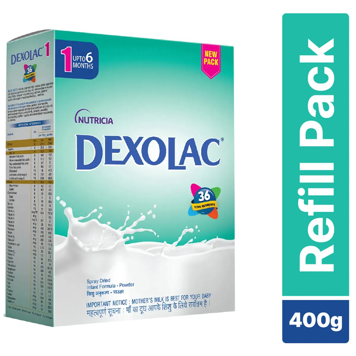 DEXOLAC REFILL 400GM