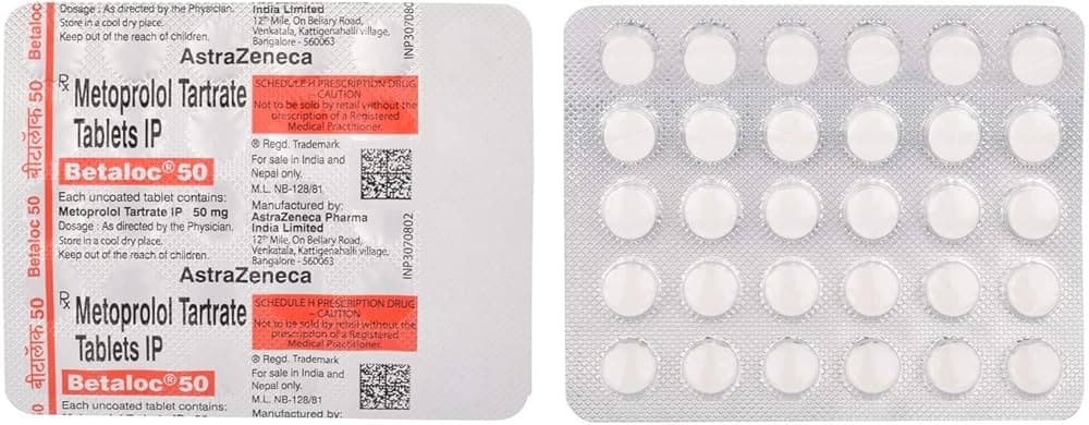BETALOC 50MG TABLET 30TAB