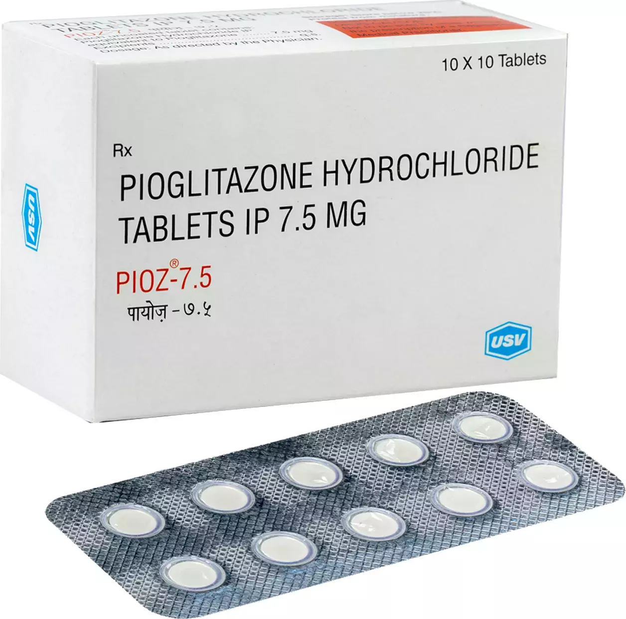 PIOZ 7.5MG TABLET 10TAB