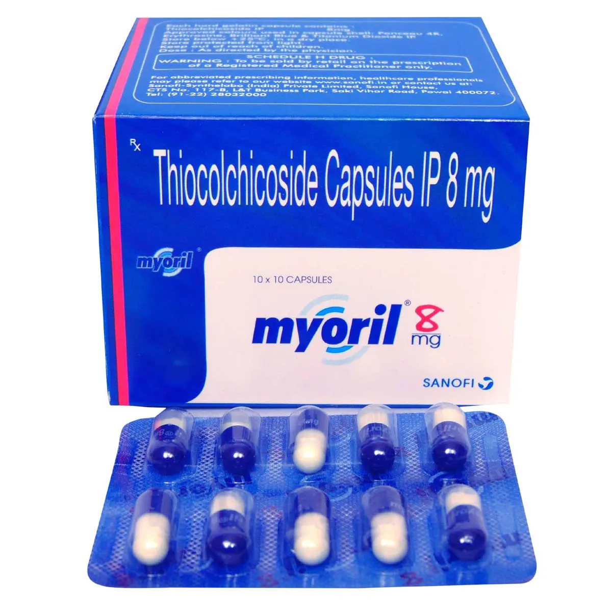 MYORIL 8MG CAPSULE 10CAP